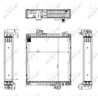 Радіатор двигуна - NRF 50584