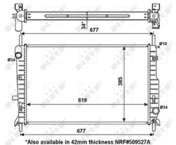 Радіатор - NRF 509527