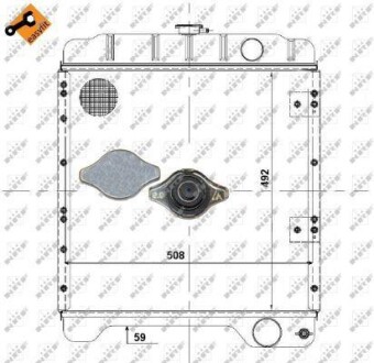 Радіатор двигуна - NRF 52104