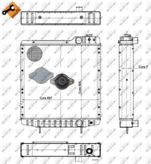 Радіатор двигуна - NRF 52130