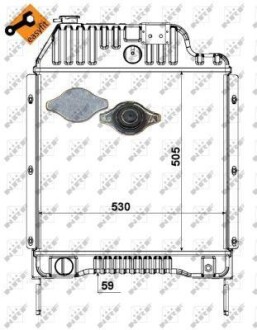 Радіатор двигуна - NRF 52179
