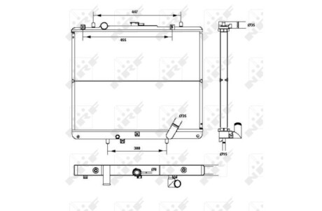 Фото 2 - Радіатор охолодження NRF 52234