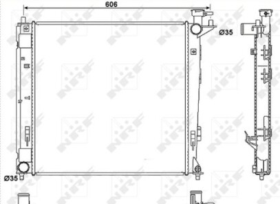 Радіатор - NRF 53054