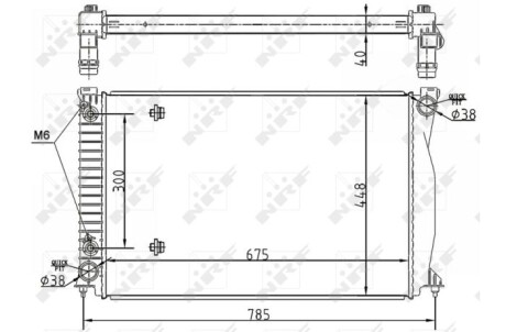 Фото 2 - Радіатор охолодження NRF 53105