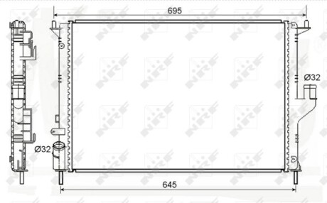 Chlodnica wody - (8200735039) NRF 53118A