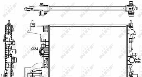 Радіатор - NRF 53148