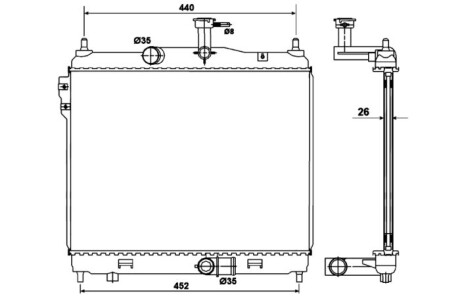 Фото 2 - Радіатор охолодження NRF 53170
