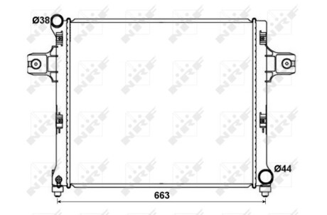 Chodnica silnika jeep - (55116858AA, K55116858AA) NRF 53191