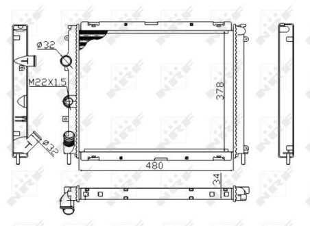 Теплообменник - (7700417175, 7700836303) NRF 53209A