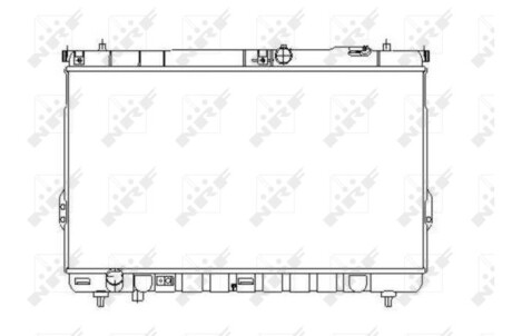 Радіатор охолодження двигуна HYUNDAI Santa Fe 2.0D 01- - NRF 53358