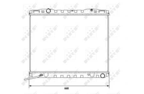 Радиатор, охлаждение двигателя - (253103E000, 253113E600, 253113E500) NRF 53365