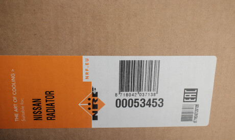 Фото 2 - Радиатор охлаждения двигателя NRF 53453