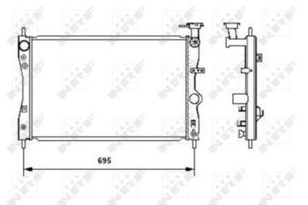 Радіатор - NRF 53464