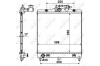 Радиатор, охлаждение двигателя - (2531007010, 2531007011, 2531007000) NRF 53489 (фото 2)