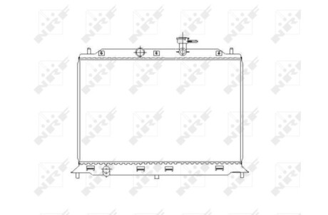 Радиатор, охлаждение двигателя - (253101G020) NRF 53491