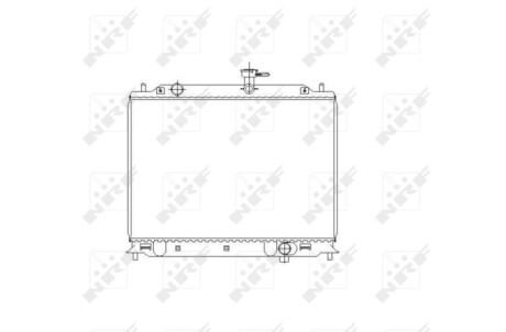 Радиатор, охлаждение двигателя - (253101G300, 253101G301, 253101G310) NRF 53492