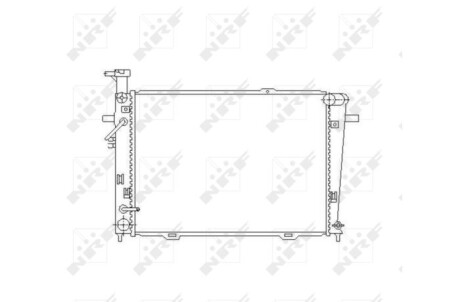 Радиатор, охлаждение двигателя - (253102E800, 253102E801) NRF 53496