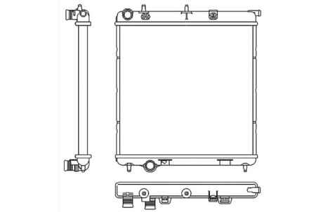 Фото 5 - Радиатор охлаждения двигателя NRF 53531