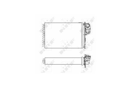 Фото 5 - Радиатор печки NRF 53553