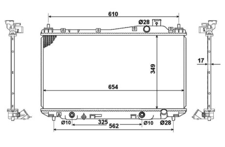 Фото 2 - Радіатор охолодження NRF 53570