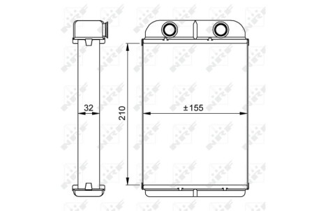 Фото 5 - Радіатор печі NRF 53611