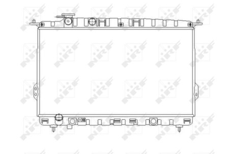 Радиатор, охлаждение двигателя - (2531038050, 2531038000, 2531038055) NRF 53642