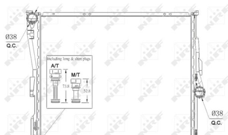 Радіатор - (17113400013) NRF 53956