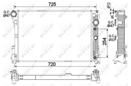 Фото 2 - Радіатор охолодження NRF 53968