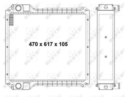 Радіатор двигуна - NRF 54068