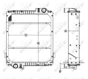 Радіатор двигуна - NRF 54071