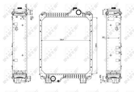 Радіатор двигуна - NRF 54079