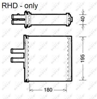 Радіатор пічки - NRF 54223