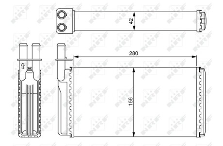 Фото 5 - Радіатор печі NRF 54243