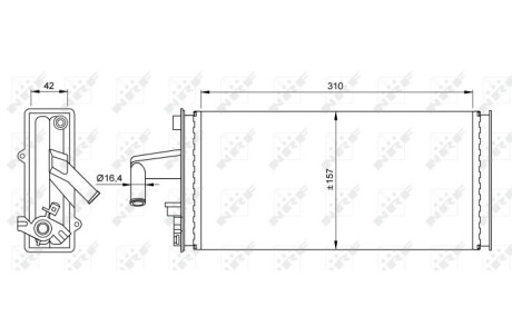 Фото 5 - Радіатор печі NRF 54259