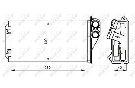 Фото 5 - Радіатор печі NRF 54305