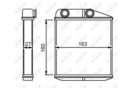 Фото 5 - Радиатор печки NRF 54310