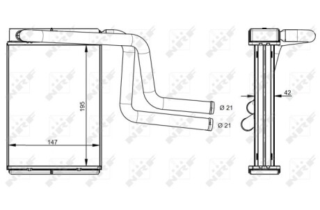 Фото 5 - Радіатор печі NRF 54330