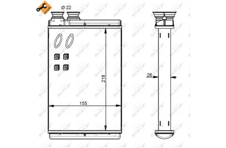 Фото 5 - Радіатор печі NRF 54347