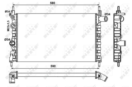 Фото 2 - Радіатор охолодження NRF 54682