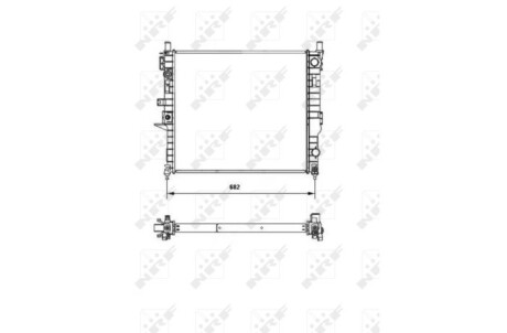 Радиатор, охлаждение двигателя - NRF 55335