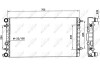 Радиатор, охлаждение двигателя - (1C0121253A, 1C0121253) NRF 58143 (фото 2)