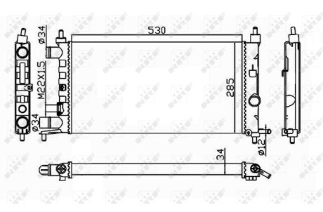 Фото 2 - Радіатор охолодження NRF 58155