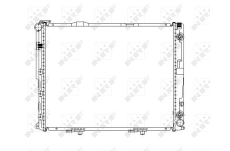Радиатор, охлаждение двигателя - (1245002302, 1245008103, 1245002202) NRF 58156