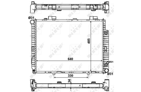 Фото 2 - Радіатор охолодження NRF 58159