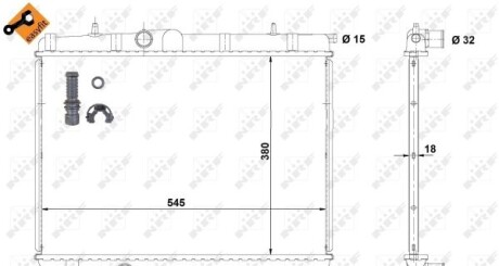 Радіатор - NRF 58299