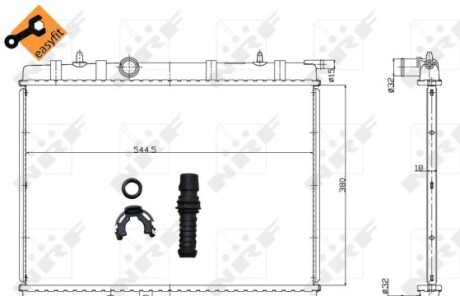 Радіатор - NRF 58304