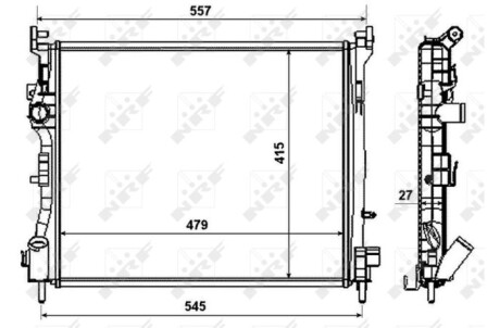 Фото 2 - Радіатор охолодження NRF 58374