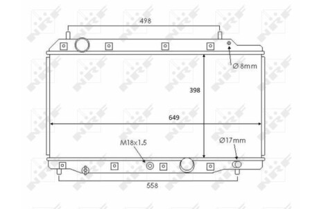 Теплообменник - (19010RMAE01) NRF 58383