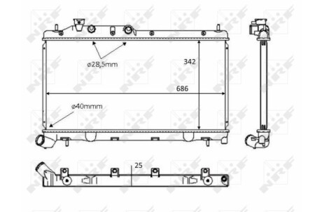 Теплообменник - (45119AG080) NRF 58385