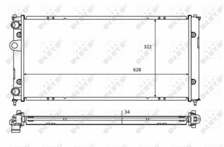 Теплообменник - (6K0121253T) NRF 58386